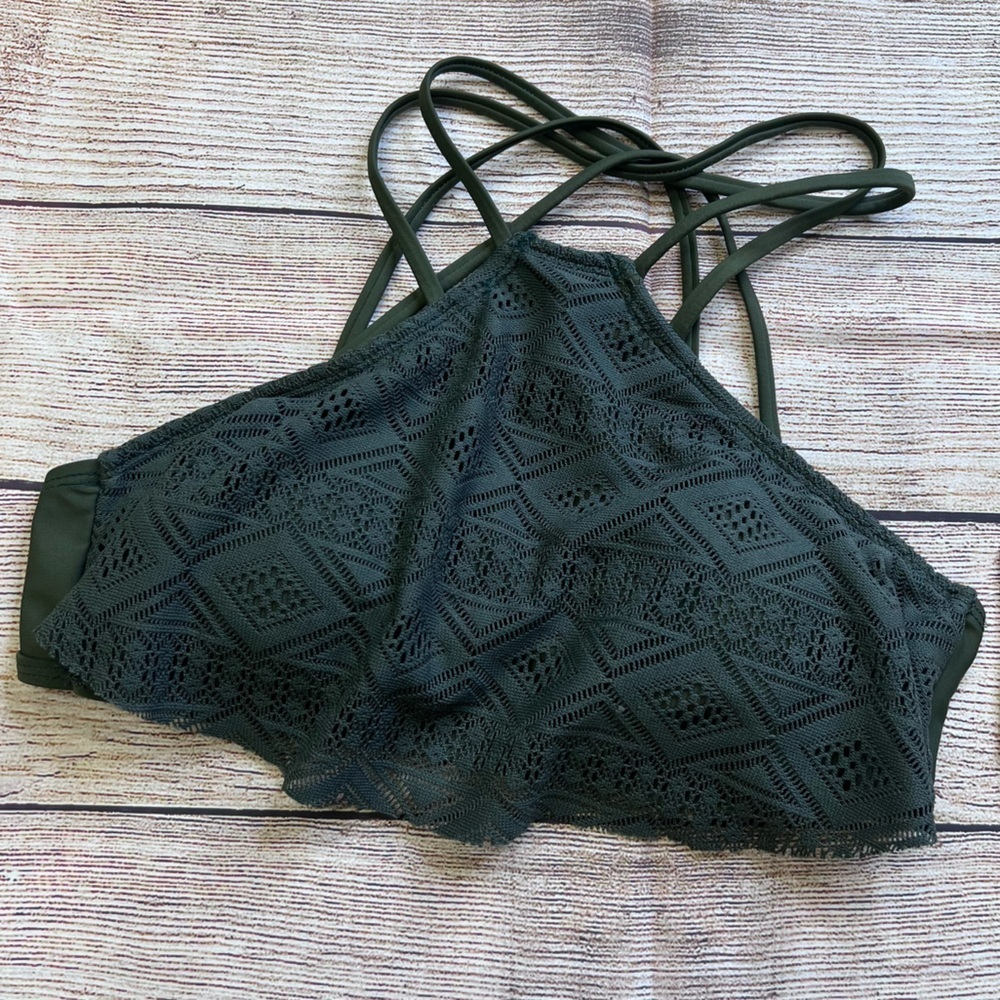 High Neck Swim Top
